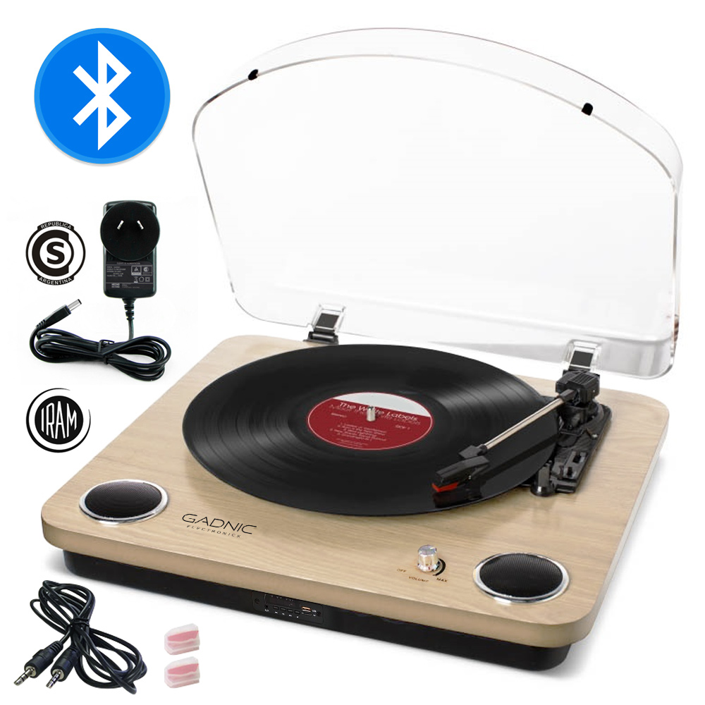 tocadiscos bluetooth tapa